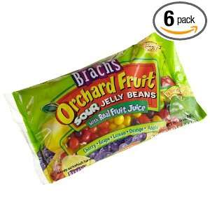 Brachs Orchard Fruit Sour Jelly Beans, 14 Ounce Packages (Pack of 6 