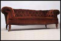Antique Large Victorian Mahogany Chesterfield Sofa Settee  