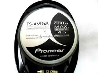 2011 Pioneer TS A6994S 600W 6 x 9 5 Way Car Speakers  