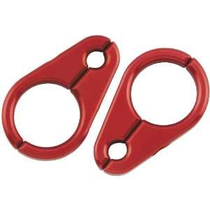  Mod Quad 1 A Arm Brake Line Clamps   5/16/Red Anodized 