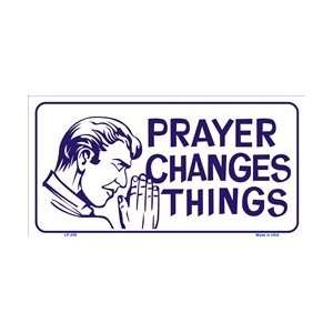 Prayer Changes Things License Plates Plate Tag Tags auto vehicle car 