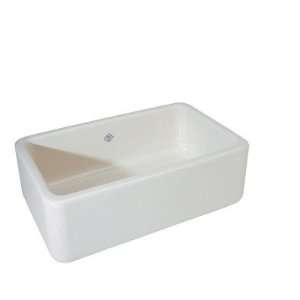 Rohl RC3018 Single Bowl Fireclay Apron Sink Finish Pergame Biscuit