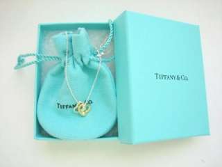 Tiffany & Co. Elsa Peretti 18k Gold & Sterling Open Heart Pendent 