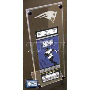  New England Patriots Engraved Ticket Stand Sports 