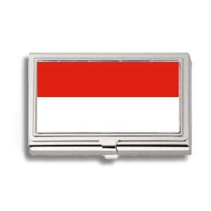   Indonesian Flag Business Card Holder Metal Case