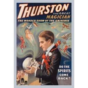 Thurston the Great Magician Do the Spirits Come Back?   Paper Poster 