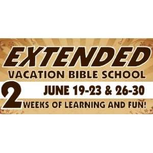    3x6 Vinyl Banner   Expanded Vacation Bible School 