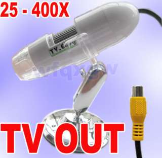 TV out PCB BGA SMT TOOL Digital Microscope 25 400X  
