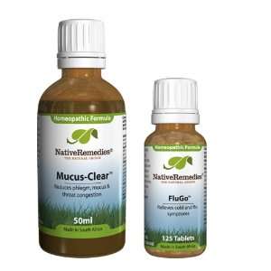  Native Remedies Mucus Clear and FluGo ComboPack Health 
