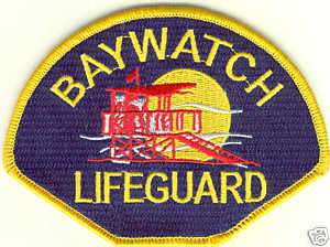 Patch BAYWATCH Lifeguard Life Guard Shoulder  
