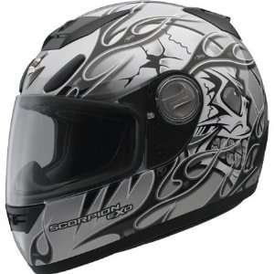   EXO 700 Crack Head Full Face Helmet Large  Silver Automotive