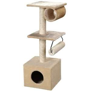  Whisker World Tri Level Rest Stop Cat Furniture, Beige 