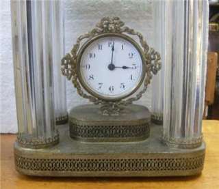   Thomas mantle clock   Working order Amazing metal / glass rods  