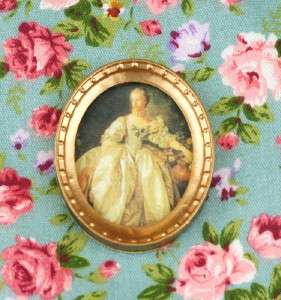 Dollhouse Miniature Picture Noble Woman Wall Art  