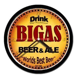  BIGAS beer and ale cerveza wall clock 