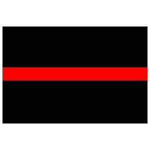  Thin Red Line Reflective 3x5 Rectangle Decal Everything 