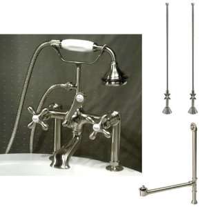   with Hand Shower, Supplies for Copper Pipe, and Drain   Brushed Nickel