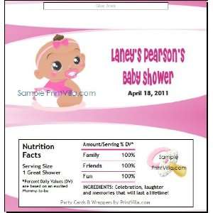  African Baby Girl Pink Candy Bar Wrapper