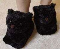 NWT Eagle Claws Black Bear Furry Slippers All Sizes  