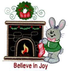 Brother Embroidery Card CHRISTMAS SMILES APPLIQUE  