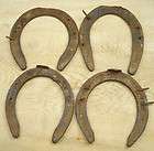 Four Old Vintage Heavy Iron Game Horseshoes Horse Shoes Country Wall 