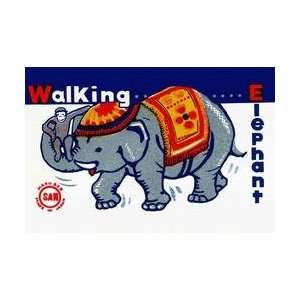  Walking Elephant 20x30 poster