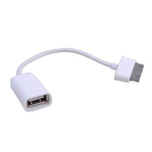 BestDealUSA White USB Host OTG Cable Connection Adapter For Samsung 