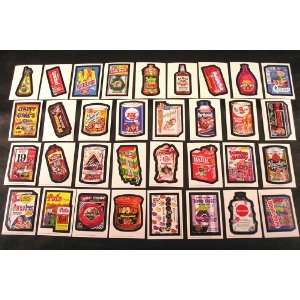 Wacky Packages Old School Series 1 Set of 33 Stickers with Puzzle