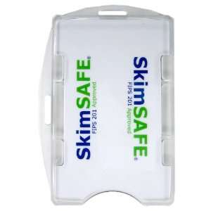  SkimSAFE FIPS 201 Clear RFID Blocking 2 Card Clear ID Card 