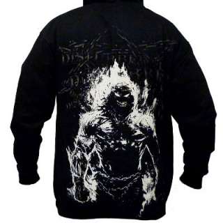  Disturbed zip hoodie featuring Disturbeds infamous mascot The 