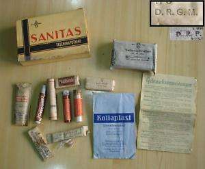 WWII ORIGINAL GERMAN YOUTH SCOUT FIELD FIRST AID KIT  