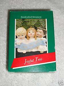 Hallmark Joyful Trio Angels Singing Christmas Ornament  