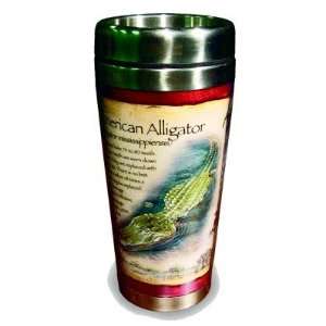 Alligator 16 oz Stainless Steel Travel Mug  Kitchen 