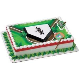  Chicago White Sox Home Plate Cake Topper (Single) Kitchen 