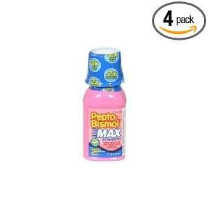  Pepto Bismol Max Strength Liquid 4 oz. (Pack of 4) Health 