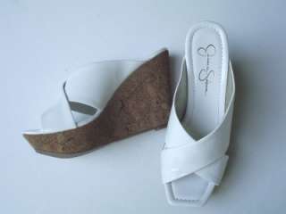 Jessica Simpson VFumm2 White Wedge Sandal size 8 M NIB  