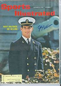   november 28, Sports Illustrated Joe Bellino Navy signed em Heisman
