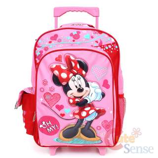 Disney Minnie Mouse Roller Backpack16 Large Rolling Bag  Sugar Sweet 