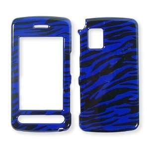 Premium   LG VU cu920 Transparent Black & Blue Zebra Skin   Faceplate 