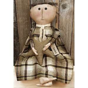   Doll   Sandra   Primitive Country Rustic Stuffed Decor