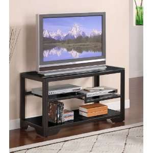  Black Rectangular TV Stand Furniture & Decor