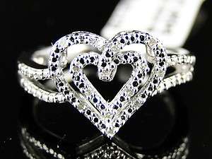  GOLD FINISH DIAMOND WEDDING ENGAGEMENT PROMISE LOVE HEART RING  