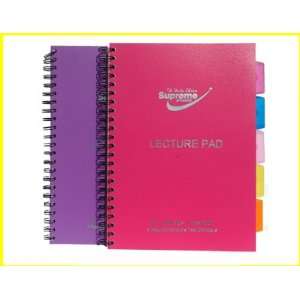  Supreme A4 Lecture Pad Note Book   250 Page   Purple 