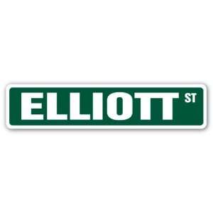  ELLIOTT Street Sign name kids childrens room door bedroom 