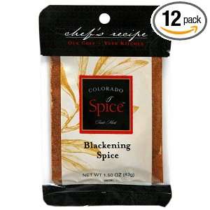   Spice, Blackening Spice, 1.5 Ounce Ounce Ounce Packet (Pack of 12