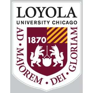  Loyola Chicago Ramblers 4 X 4 Square Decal Maroon Sports 