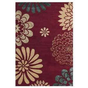  Knockout Rug 26x8 Runner Burgundy