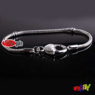 Silver / Golden Tone Lobster Clasp European Snake Chain Bracelet TO 