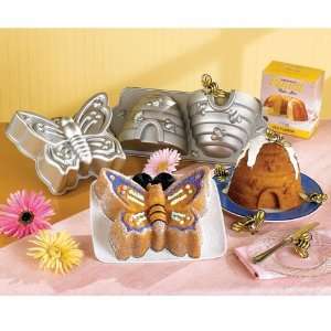 Nordicware Butterfly Cake Pan with Bonus Cake Mix  Kitchen 