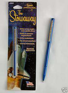 Fisher Space Pen #SWY/C / Blue Stowaway Pen with Clip  